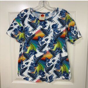 Farm Rio Aves Graphic Short Sleeve Cotton Tee Women’s M